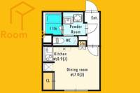 東京都新宿区西新宿8丁目(マンション)の賃貸物件202の間取り