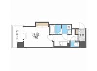 大阪府大阪市中央区和泉町2丁目(マンション)の賃貸物件6Fの間取り