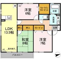 バームクーヘンA棟101の間取り