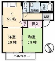 メゾン アイ ファミーユ A棟の間取り