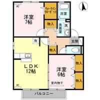 オーシャンヴュー A棟の間取り