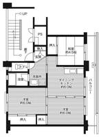 ビレッジハウスみささ1号棟505の間取り