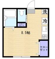 東京都足立区江北3丁目(アパート)の賃貸物件201の間取り