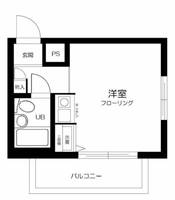 東京都葛飾区西亀有4丁目(マンション)の賃貸物件303の間取り