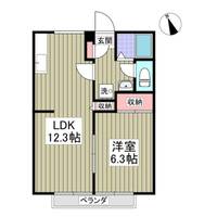埼玉県鴻巣市吹上富士見1丁目(アパート)の賃貸物件の間取り