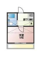 埼玉県坂戸市千代田1丁目(アパート)の賃貸物件102の間取り
