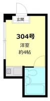 東京都台東区台東4丁目(マンション)の賃貸物件の間取り