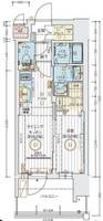 愛知県名古屋市中村区名駅南3丁目(マンション)の賃貸物件の間取り
