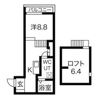 愛知県名古屋市西区山木2丁目(アパート)の賃貸物件の間取り