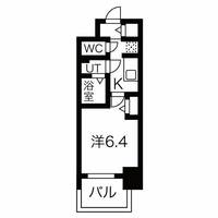 愛知県名古屋市中村区名駅南3丁目(マンション)の賃貸物件の間取り