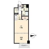 愛知県名古屋市西区菊井2丁目(マンション)の賃貸物件の間取り