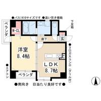 愛知県名古屋市中川区山王3丁目(マンション)の賃貸物件の間取り