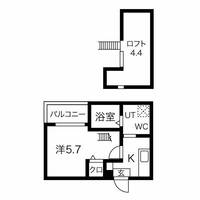 愛知県名古屋市西区中小田井1丁目(アパート)の賃貸物件の間取り