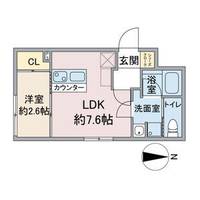 愛知県名古屋市西区上名古屋3丁目(マンション)の賃貸物件の間取り