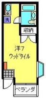 ハイツアップル108の間取り