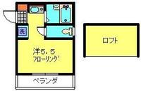 サザン宝蔵院B203の間取り