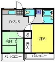 アルエール・ダイヤ201の間取り