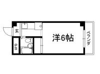 ラ・フォンテ御所西308の間取り