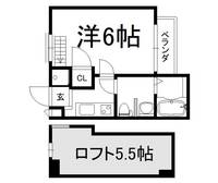 ロフティ同志社北202の間取り