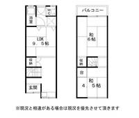 大阪府東大阪市六万寺町1丁目(一戸建)の賃貸物件の間取り