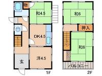 和歌山県和歌山市六十谷(一戸建)の賃貸物件の間取り