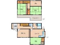 和歌山県和歌山市六十谷(一戸建)の賃貸物件の間取り