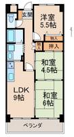 サンライズマンション岩出Ⅰの間取り
