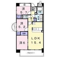 和歌山県和歌山市紀三井寺(マンション)の賃貸物件の間取り