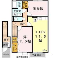 和歌山県和歌山市栗栖(アパート)の賃貸物件の間取り