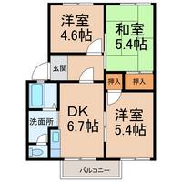 和歌山県和歌山市西浜2丁目(アパート)の賃貸物件の間取り