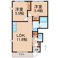 シャンブルMの間取り