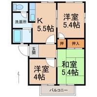 和歌山県和歌山市栄谷(アパート)の賃貸物件の間取り