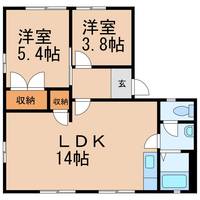 和歌山県和歌山市本脇(アパート)の賃貸物件の間取り