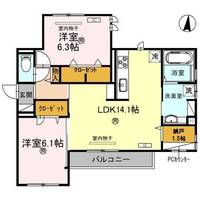 和歌山県和歌山市北出島(アパート)の賃貸物件の間取り