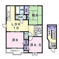 和歌山県有田市糸我町西(アパート)の賃貸物件の間取り