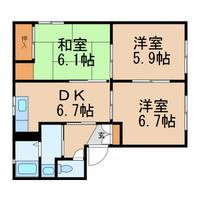 和歌山県和歌山市北出島(アパート)の賃貸物件の間取り