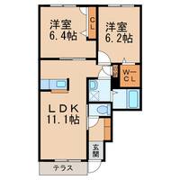 和歌山県和歌山市湊(アパート)の賃貸物件の間取り