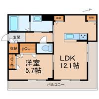 和歌山県和歌山市小雑賀2丁目(マンション)の賃貸物件の間取り
