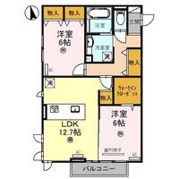 和歌山県和歌山市西浜(アパート)の賃貸物件の間取り