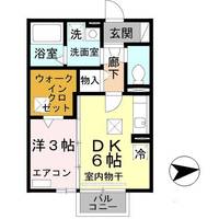 和歌山県和歌山市鳴神(アパート)の賃貸物件の間取り