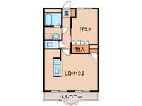 和歌山県和歌山市北島(アパート)の賃貸物件の間取り