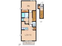 和歌山県和歌山市平井(アパート)の賃貸物件の間取り