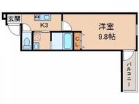 和歌山県和歌山市新通3丁目(アパート)の賃貸物件の間取り