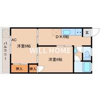 コーポ屋形202の間取り