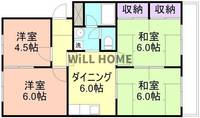 和歌山県和歌山市北中島1丁目(マンション)の賃貸物件の間取り