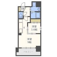 大阪府大阪市西区南堀江1丁目(マンション)の賃貸物件の間取り