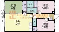 サンライズ大善寺305号の間取り