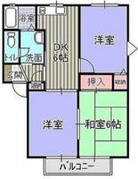 ファミールハイツこもりのB205号の間取り