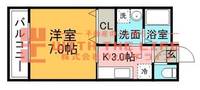 エリコーポ205号の間取り