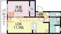 カトレアコート205号の間取り